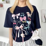 ファンシーリボンプリント半袖Tシャツ | Outfitter lab | 詳細画像17