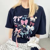 ファンシーリボンプリント半袖Tシャツ | Outfitter lab | 詳細画像18