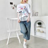 ファンシーリボンプリント半袖Tシャツ | Outfitter lab | 詳細画像9