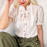 ストライプフリルボウタイブラウス | Outfitter lab | 詳細画像12