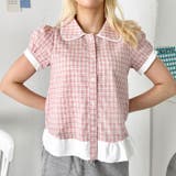 パステルチェック半袖ブラウス | Outfitter lab | 詳細画像10