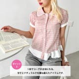 パステルチェック半袖ブラウス | Outfitter lab | 詳細画像4