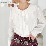 ピンタックレース丸襟長袖シャツ | Outfitter lab | 詳細画像1 