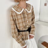 ピンタックレース丸襟長袖シャツ | Outfitter lab | 詳細画像19 