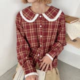 ピンタックレース丸襟長袖シャツ | Outfitter lab | 詳細画像24 