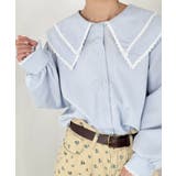 ライトブルー | プリュムレースカラーブラウス | Outfitter lab