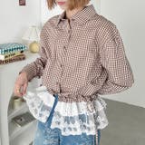 レースヘムチェックシャツ | Outfitter lab | 詳細画像12 