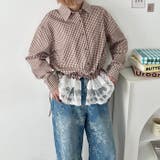 レースヘムチェックシャツ | Outfitter lab | 詳細画像16 