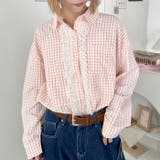 レースフリルオーバーチェックシャツ | Outfitter lab | 詳細画像22 