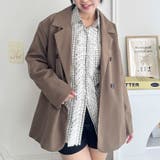 レースフリルオーバーチェックシャツ | Outfitter lab | 詳細画像7 