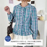 ロマンティックフリルチェックシャツ | Outfitter lab | 詳細画像3 