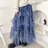 ギンガムチェックボリュームフリルチュールスカート | Outfitter lab | 詳細画像21
