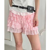 ピンク | フリフリレースショートパンツ | Outfitter lab