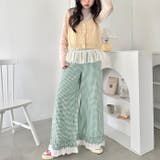 コットンフリルギンガムチェックパンツ | Outfitter lab | 詳細画像9 