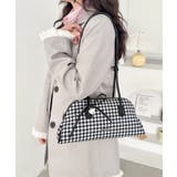 ブラック | 柄アソートロングハンドルボストンバッグ | Outfitter lab