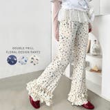 ダブルフリル花柄フレアパンツ | Outfitter lab | 詳細画像1 