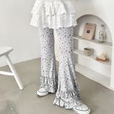 ダブルフリル花柄フレアパンツ | Outfitter lab | 詳細画像10 