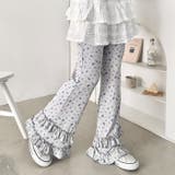 ダブルフリル花柄フレアパンツ | Outfitter lab | 詳細画像11 