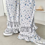 ダブルフリル花柄フレアパンツ | Outfitter lab | 詳細画像13 