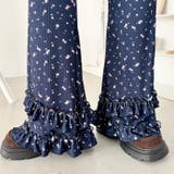 ダブルフリル花柄フレアパンツ | Outfitter lab | 詳細画像18 