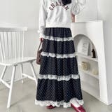 レースフリルドットティアードスカート | Outfitter lab | 詳細画像10