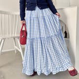 裾フリルギンガムチェックロングスカート | Outfitter lab | 詳細画像12