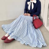 裾フリルギンガムチェックロングスカート | Outfitter lab | 詳細画像13