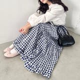 裾フリルギンガムチェックロングスカート | Outfitter lab | 詳細画像17