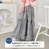 裾フリルギンガムチェックロングスカート | Outfitter lab | 詳細画像2