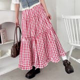 裾フリルギンガムチェックロングスカート | Outfitter lab | 詳細画像28