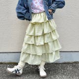 ギンガムチェックボリュームティアードスカート | Outfitter lab | 詳細画像16