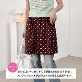 サテンレースドットミニスカート | Outfitter lab | 詳細画像3