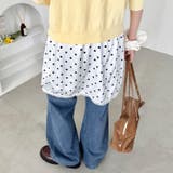 サテンレースドットミニスカート | Outfitter lab | 詳細画像7