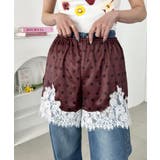 ブラウン | サテンドットショートパンツ | Outfitter lab