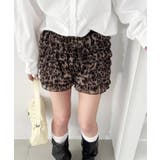 レオパード | シュシュフリルショートパンツ | Outfitter lab