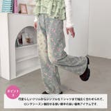 フローラルフラワープリントデニムパンツ | Outfitter lab | 詳細画像4 