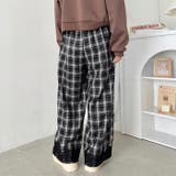 裾レースチェックパンツ | Outfitter lab | 詳細画像8 