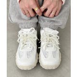 ホワイト | 【靴紐2種set】ボリュームソールレーススニーカー | Outfitter lab