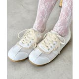 ホワイト | 【靴紐2種set】フリルレーススニーカー | Outfitter lab