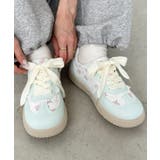 ライトブルー | 小花柄パステルスニーカー | Outfitter lab