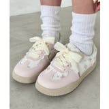 ピンク | 小花柄パステルスニーカー | Outfitter lab