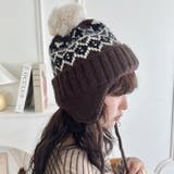 ノルディック柄イヤーフラップニットキャップ | Outfitter lab | 詳細画像13 