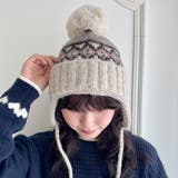 ノルディック柄イヤーフラップニットキャップ | Outfitter lab | 詳細画像17 
