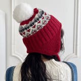 ノルディック柄イヤーフラップニットキャップ | Outfitter lab | 詳細画像32 