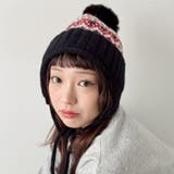 ノルディック柄イヤーフラップニットキャップ | Outfitter lab | 詳細画像6 