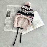 ノルディック柄イヤーフラップファーニットキャップ | Outfitter lab | 詳細画像10