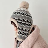 ノルディック柄イヤーフラップファーニットキャップ | Outfitter lab | 詳細画像13