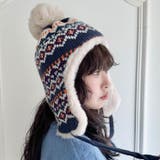 ノルディック柄イヤーフラップファーニットキャップ | Outfitter lab | 詳細画像27
