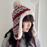 ノルディック柄イヤーフラップファーニットキャップ | Outfitter lab | 詳細画像30