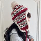 ノルディック柄イヤーフラップファーニットキャップ | Outfitter lab | 詳細画像31